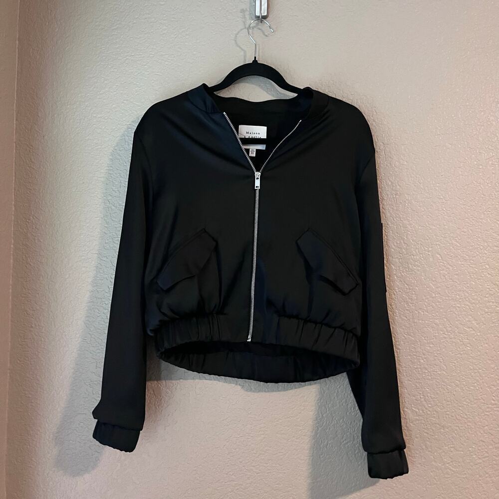 Madison d’Amelie Satin Sheen Bomber Jacket Lightweight Small Women’s - Picture 5 of 8
